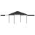 Pavilion cu acoperiș dublu extins 3x3x2,75 m antracit 180 g/m² GartenMobel Dekor