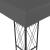 Pavilion, antracit, 3 x 6 m, material textil GartenMobel Dekor