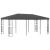Pavilion, antracit, 3 x 6 m, material textil GartenMobel Dekor