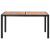 Set mobilier de exterior 7 piese negru poliratan lemn de acacia GartenMobel Dekor