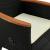 Set mobilier de exterior 7 piese negru poliratan lemn de acacia GartenMobel Dekor