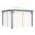 Pavilion cu perdele, crem, 300 x 300 cm, aluminiu GartenMobel Dekor