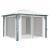 Pavilion cu perdele, crem, 300 x 300 cm, aluminiu GartenMobel Dekor