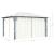 Pavilion cu perdele, crem, 400 x 300 cm, aluminiu GartenMobel Dekor