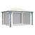 Pavilion cu perdele, crem, 400 x 300 cm, aluminiu GartenMobel Dekor