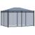 Pavilion cu ecrane din plasă, antracit, 3 x 4 m, oțel GartenMobel Dekor