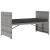 Set mobilier de grădină cu perne, 5 piese, gri, poliratan GartenMobel Dekor