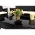 Set mobilier gradina/terasa, poliratan, negru cu perne crem, 1 masa, 2 fotolii, 1 canapea, Medi GartenVIP DiyLine