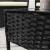 Set mobilier gradina/terasa, poliratan, negru cu perne crem, 1 masa, 2 fotolii, 1 canapea, Medi GartenVIP DiyLine