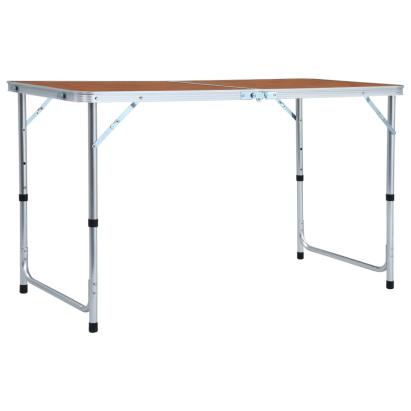 Masă de camping pliabilă, 120 x 60 cm, aluminiu GartenMobel Dekor