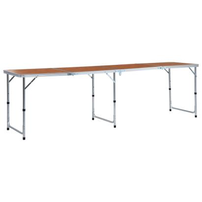 Masă de camping pliabilă, 240 x 60 cm, aluminiu GartenMobel Dekor
