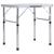 Masă de camping pliabilă, alb, 60 x 45 cm, aluminiu GartenMobel Dekor