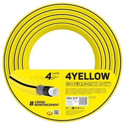 Furtun gradina, Cellfast Yellow, 4 straturi, 3/4", 50 m GartenVIP DiyLine