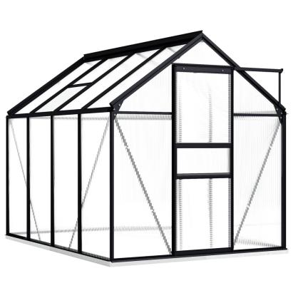 Seră cu cadru de bază, antracit, 4,75 m², aluminiu GartenMobel Dekor