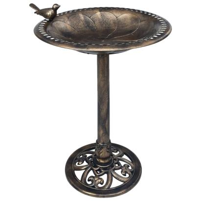 Bazin pentru păsări de grădină, bronz, plastic GartenMobel Dekor
