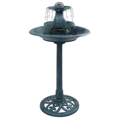 Bazin pentru păsări cu fântână, verde, 50 x 91 cm, plastic GartenMobel Dekor