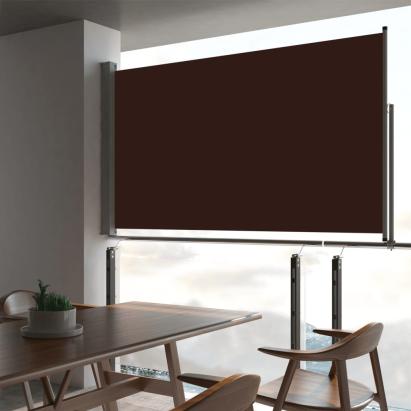 Copertină laterală retractabilă, maro, 140 x 300 cm GartenMobel Dekor