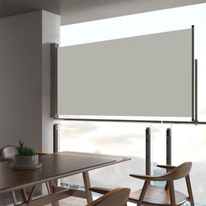 Copertină laterală retractabilă de terasă, crem, 80 x 300 cm GartenMobel Dekor