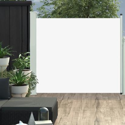 Copertină laterală retractabilă de terasă, crem, 100 x 300 cm GartenMobel Dekor