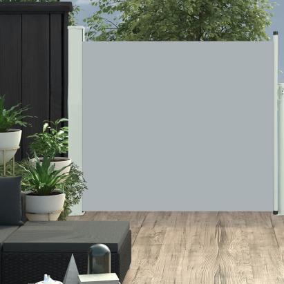 Copertină laterală retractabilă de terasă, gri, 100 x 300 cm GartenMobel Dekor