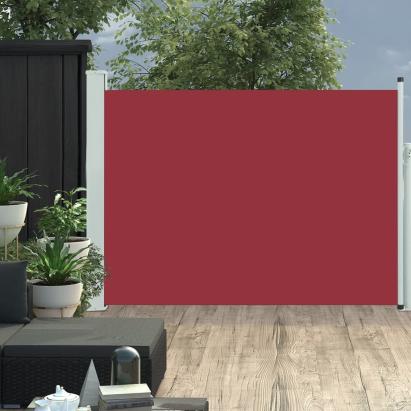 Copertină laterală retractabilă de terasă, roșu, 100x500 cm GartenMobel Dekor