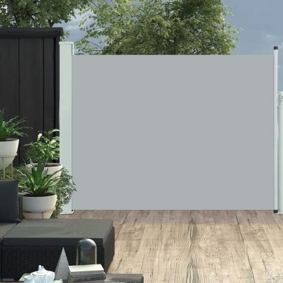 Copertină laterală retractabilă de terasă, gri, 140 x 500 cm GartenMobel Dekor