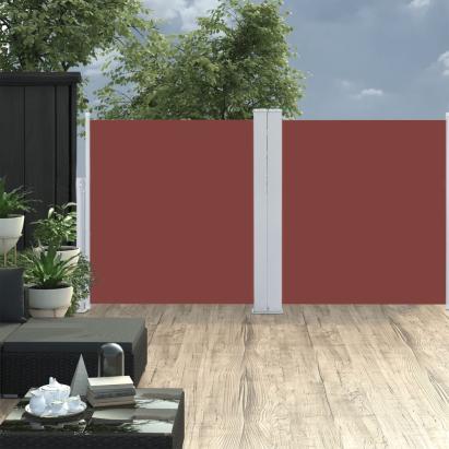 Copertină laterală retractabilă, maro, 120 x 600 cm GartenMobel Dekor