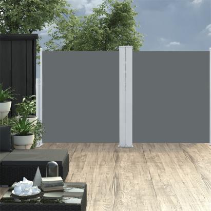 Copertină laterală retractabilă, antracit, 140 x 600 cm GartenMobel Dekor