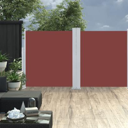 Copertină laterală retractabilă, maro, 140 x 600 cm GartenMobel Dekor