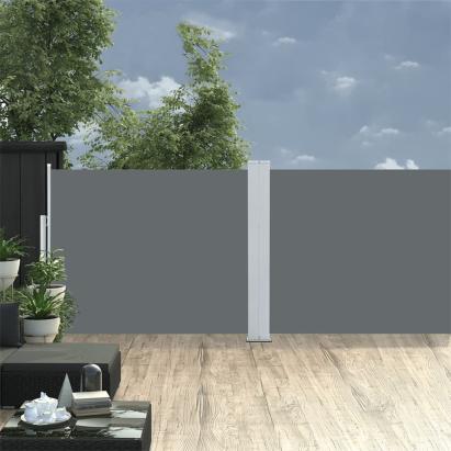 Copertină laterală retractabilă, antracit, 140 x 1000 cm GartenMobel Dekor