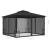 Pavilion cu plase, antracit, 300 x 300 x 265 cm GartenMobel Dekor