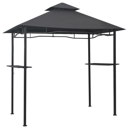Pavilion de grătar, antracit, 240 x 150 x 255 cm, oțel GartenMobel Dekor