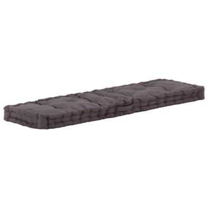 Pernă podea canapea din paleți antracit 120 x 40 x 7 cm bumbac GartenMobel Dekor