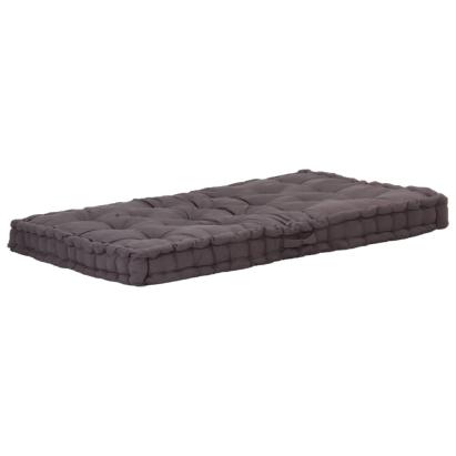Pernă podea canapea din paleți, 120x80x10, antracit, bumbac GartenMobel Dekor
