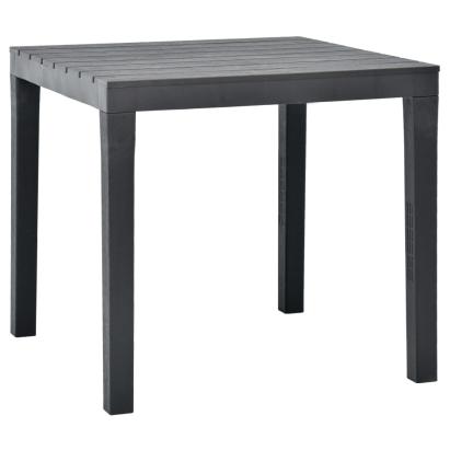 Masă de grădină, antracit, 78 x 78 x 72 cm, plastic GartenMobel Dekor