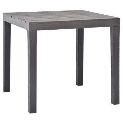 Masă de grădină, cafeniu, 78 x 78 x 72 cm, plastic GartenMobel Dekor