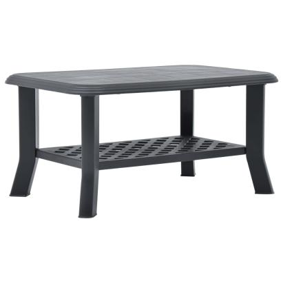 Măsuță de cafea, antracit, 90 x 60 x 46 cm, plastic GartenMobel Dekor