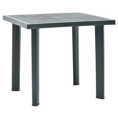 Masă de grădină, verde, 80 x 75 x 72 cm, plastic   GartenMobel Dekor