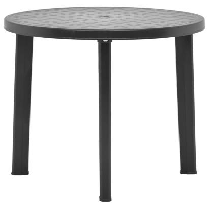 Masă de grădină, antracit, 89 cm, plastic GartenMobel Dekor