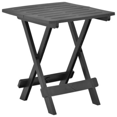 Masă de grădină pliabilă, antracit, 45 x 43 x 50 cm, plastic  GartenMobel Dekor