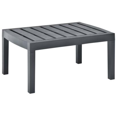 Masă de grădină, antracit, 78 x 55 x 38 cm, plastic GartenMobel Dekor