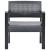 Set mobilier de grădină, 3 piese, antracit, plastic GartenMobel Dekor