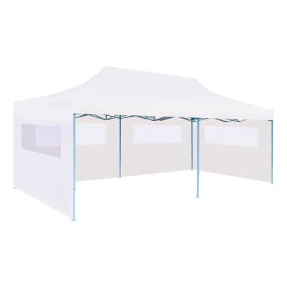 Cort petrecere pliabil cu pereți laterali, alb, oțel, 3 x 6 m GartenMobel Dekor