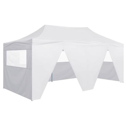 Cort de petrecere pliabil cu 4 pereți, alb, 3 x 6 m, oțel GartenMobel Dekor