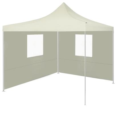 Cort de petrecere pliabil cu 2 pereți, crem, 2 x 2 m, oțel GartenMobel Dekor