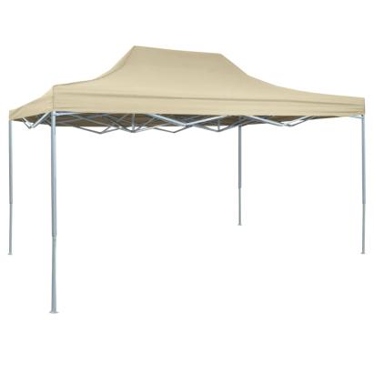 Cort de petrecere pliabil profesional, crem, 3 x 4 m, oțel GartenMobel Dekor