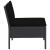 Set mobilier de grădină cu perne, 5 piese, negru, poliratan GartenMobel Dekor