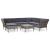 Set mobilier de grădină cu perne, 8 piese, gri, poliratan GartenMobel Dekor