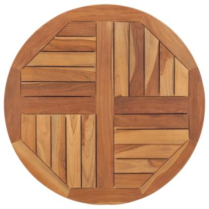 Blat de masă rotund, 70 cm, lemn masiv de tec, 2,5 cm GartenMobel Dekor