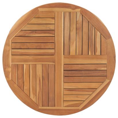 Blat de masă rotund, 90 cm, lemn masiv de tec, 2,5 cm GartenMobel Dekor